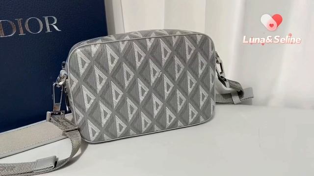 Dio r Essentials SAFARI MESSENGER BAG gray Men’s Oblique Jacquard смотреть онлайн