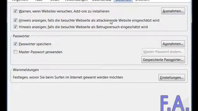 Firefox 3 Webseite mit "Nie" gespeicherten Passwörtern entfernen смотреть онлайн