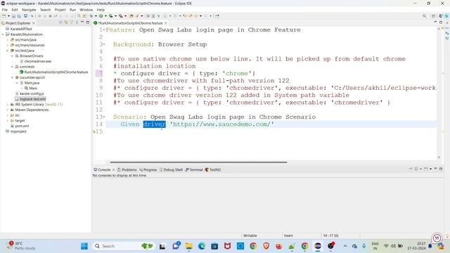Run First UI Script in Chrome | Karate UI Automation Tutorials for Beginners | Malayalam | #2 смотреть онлайн