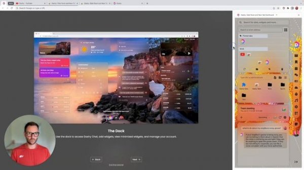 Dashy Chrome Extension - Dashboard Setup and New Profiles in New Tab and Side Panel