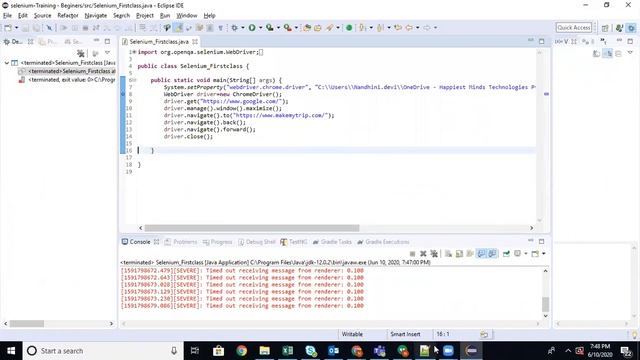 Selenium Day 02 - WebElement Commands смотреть онлайн