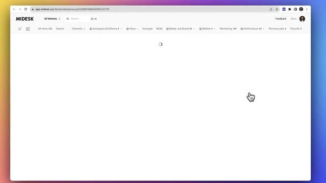 Midesk Chrome Extension: Competitive Intelligence News Helper смотреть онлайн