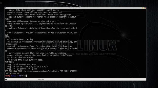 7 Getting Help with the tools in kali linux смотреть онлайн
