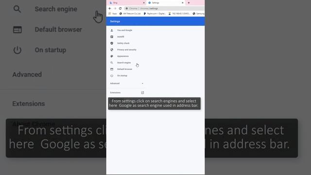 Removing Bing search from Chrome when it is set as search engine used in the address bar by default смотреть онлайн