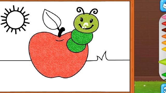 Apple | Learn To Color Apples By Coloring Games | Coloring Game #coloringgames смотреть онлайн