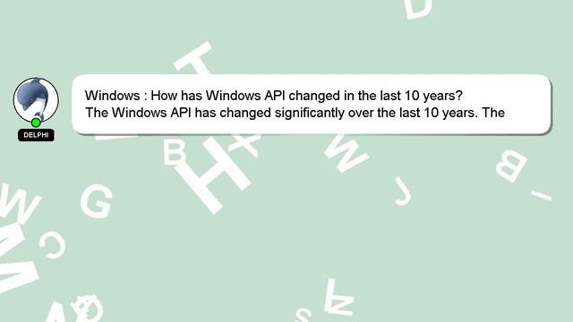 Windows : How has Windows API changed in the last 10 years? смотреть онлайн
