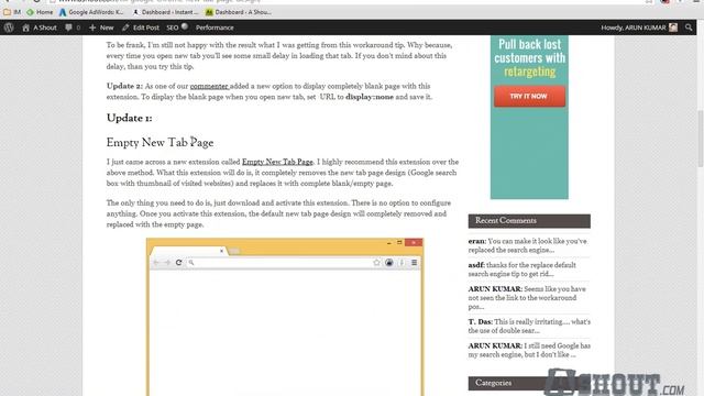 Remove "New Tab" Page Design on Google Chrome [Latest Feb 2014] смотреть онлайн
