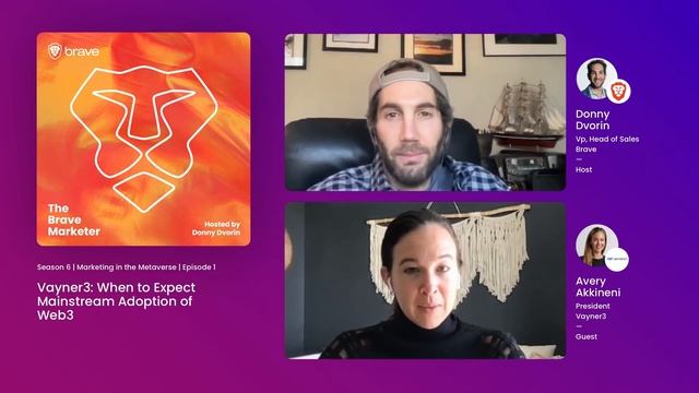 Vayner3: When to Expect Mainstream Adoption of Web3 - The Brave Marketer Podcast (S6E1) смотреть онлайн