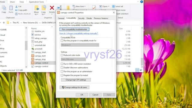 XAMPP Error Exception EaccessViolation