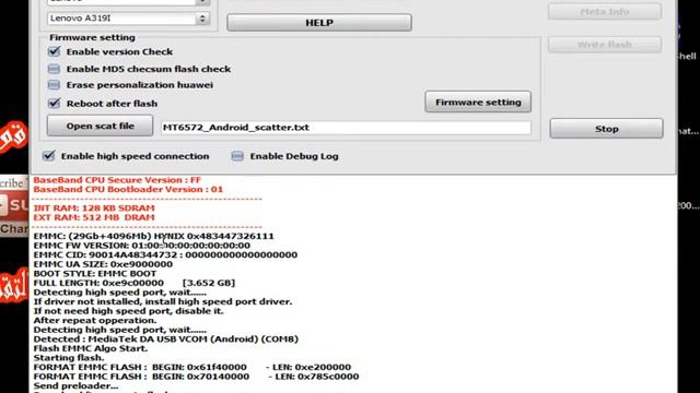 تفليش هاتف لينوفو Lenovo A319 باستعمال NCK Dongle смотреть онлайн