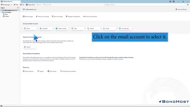 How to delete an email message in Mozilla Thunderbird BonoHost смотреть онлайн