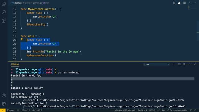 21 - Panic in Go (2160p with 30fps) смотреть онлайн