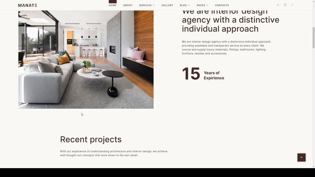Manate - Interior Design HTML5 Template honeyhome home decor смотреть онлайн