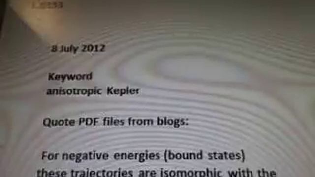 Line 23a26 Anisotropic Kepler Negative Energies Riemannian Euclidean Space WOW SETI смотреть онлайн