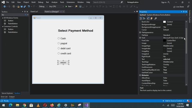 How to add Radio Button in Visual Studio C# смотреть онлайн