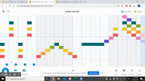 Chrome Music Lab SONG MAKER demo