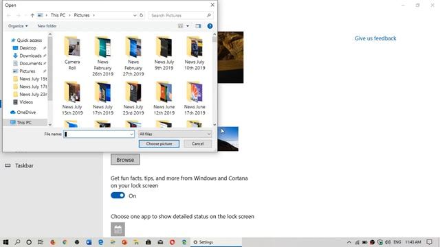 Windows 10 May 2019 update How to change lock screen picture смотреть онлайн