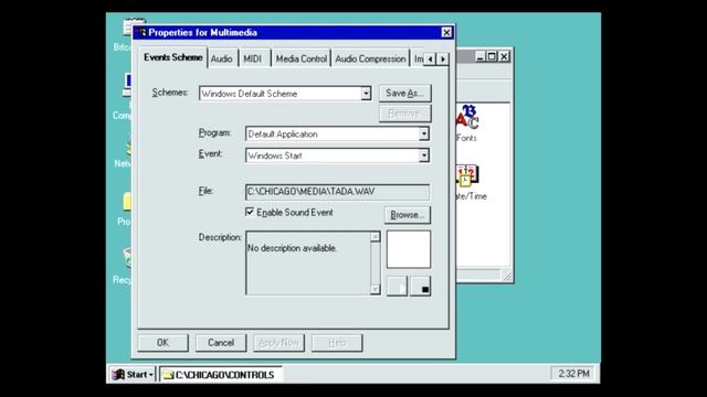 Startup Tada Sound on Microsoft Windows Codename Chicago Build 81 on my HP AMD A9 Processor смотреть онлайн