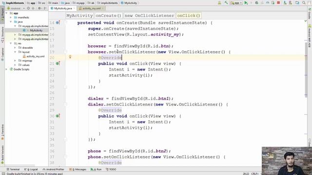 Lecture 29 - Built-in Application, Implicit Intent | Android Development | AbuBakar | TechiLoft смотреть онлайн