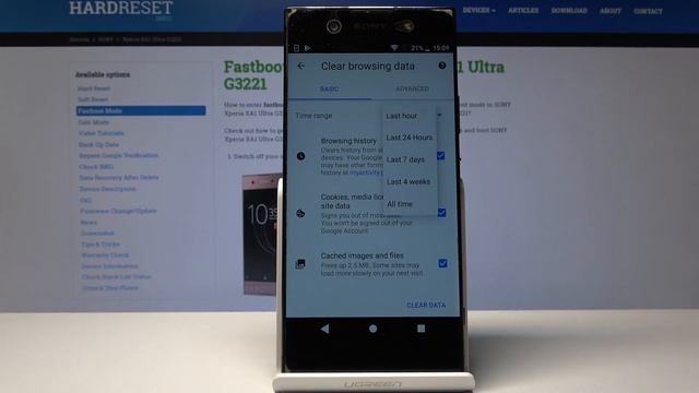 How to Clear Browser Data in SONY Xperia XA1 Ultra - Reset Browser смотреть онлайн