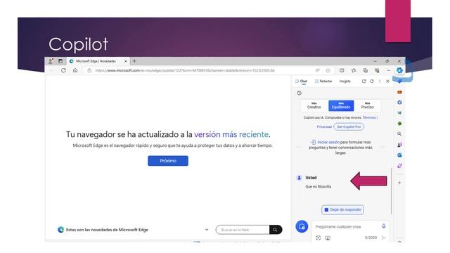 Copilot herramienta del navegador Microsoft Edge. смотреть онлайн