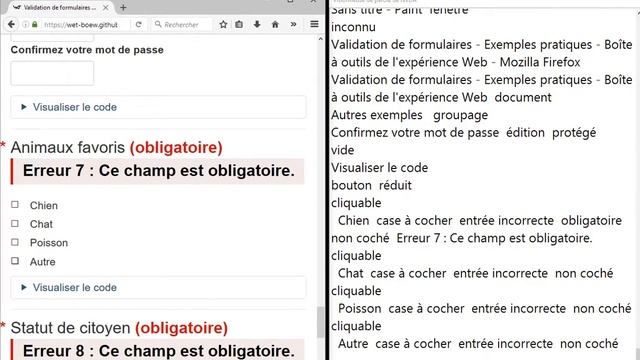 Groupe de champs - BOEW - Erreur 7 Case à cocher - NVDA 2016.3 + Firefox 49 смотреть онлайн