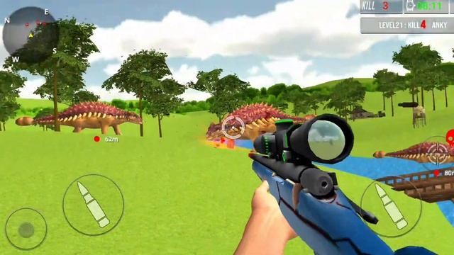 Best Dino Games - Dino Hunter: Dinosaur Game Android Gameplay смотреть онлайн