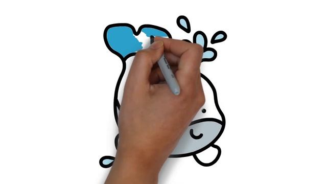 Animal Coloring Pages for Kids | Drawing Bee, Whale, Frog | Coloring Book for Children Learn Colors смотреть онлайн