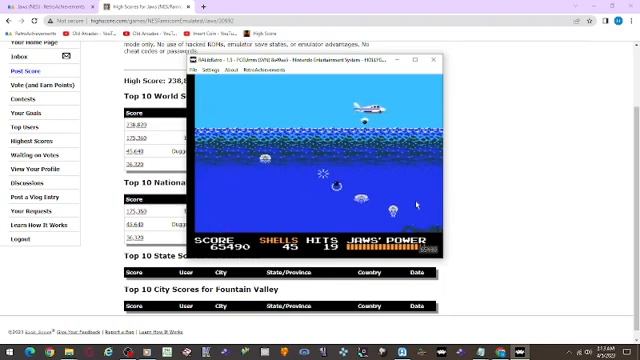 Jaws NES Emulated Highscore com 133,600 смотреть онлайн