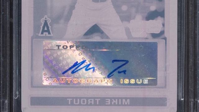 2009 Bowman Draft Picks & Prospects Mike Trout (Chrome Printing Plate-Magenta) BGS Mint 9, Auto 10 смотреть онлайн