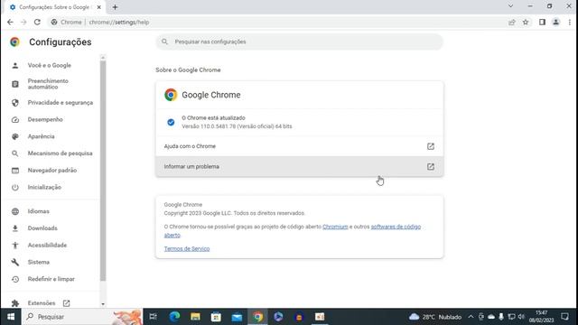 Aprenda Como Atualizar o Google Chrome para a Nova Versão 110 já Disponível смотреть онлайн