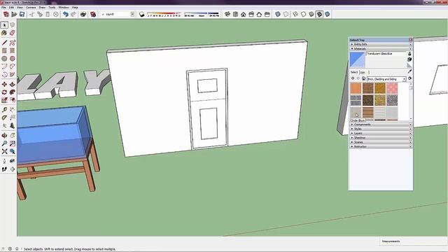 Curso Sketchup Pro para Arquitetos - Aula 07 - Paint Backet - Texturizando смотреть онлайн