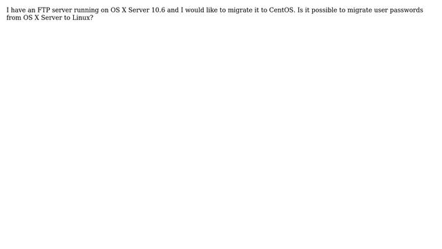 DevOps & SysAdmins: Is it possible to migrate OS X Server user passwords to Linux? смотреть онлайн