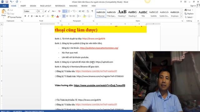 4 Bước Kiếm tiền Brave cho người mới (Điện thoại cũng làm được) Tải trình duyệt kiếm 5$ смотреть онлайн
