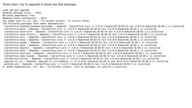 E: Unmet dependencies. Try 'apt --fix-broken install' with no packages (or specify a solution)... смотреть онлайн