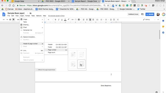 Google Docs - Headers and Footers смотреть онлайн