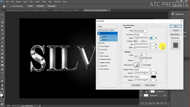 Silver Text Effect in Photoshop | Basic tutorial of PS | Real Silver Effect | Silver Metal Text смотреть онлайн
