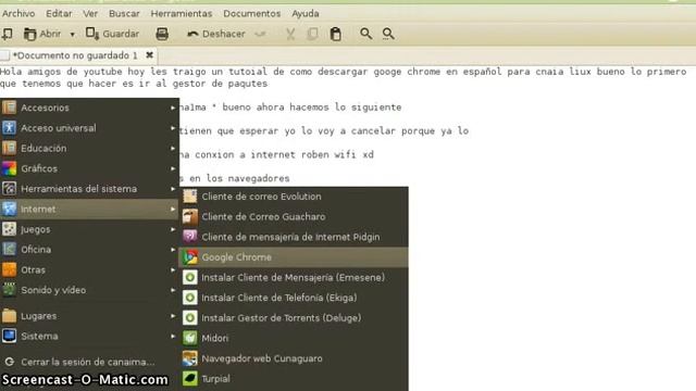 Tutorial Como Descargar E Instalar Google Chrome En Español Para Canaima GNULinux смотреть онлайн