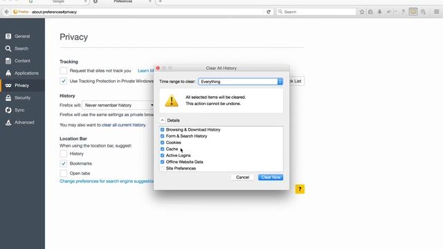 Clearing your cookies and cache in Firefox смотреть онлайн