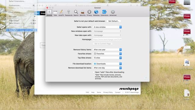 SearchPage.com removal from Safari (Mac). смотреть онлайн