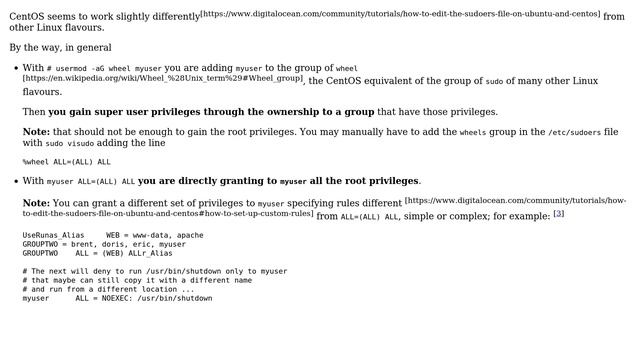 What is the different between giving user root privileges and adding it to root's group смотреть онлайн