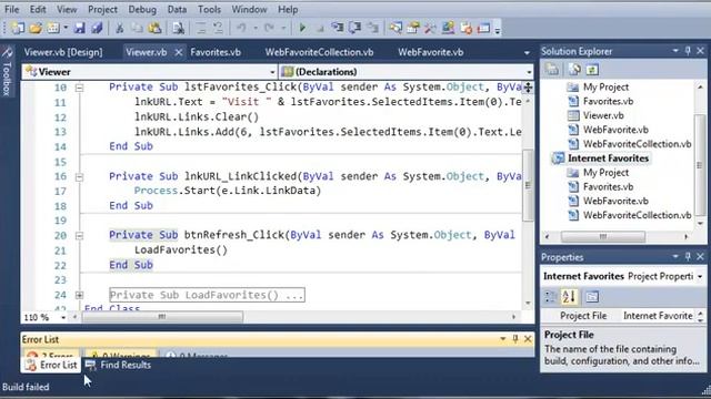 Visual Basic Tutorial 195 Creating The Favorites DLL смотреть онлайн