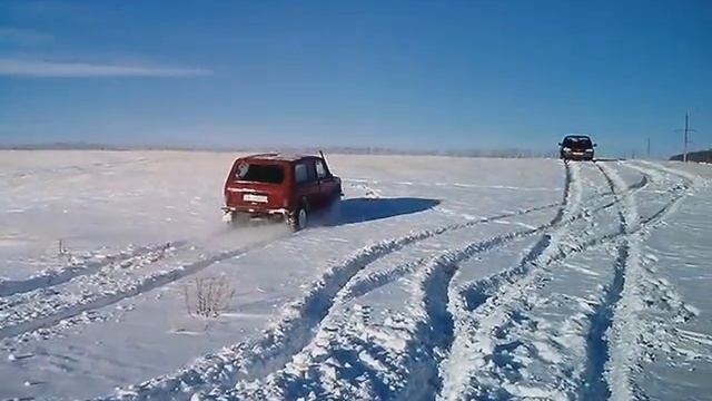 Нива 2129 на Сафари 510 по снегу! смотреть онлайн
