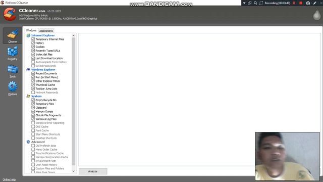 cara membersihkan riwayat history pada google, mozilla firefox dll menggunakan CCleaner !!!!! смотреть онлайн