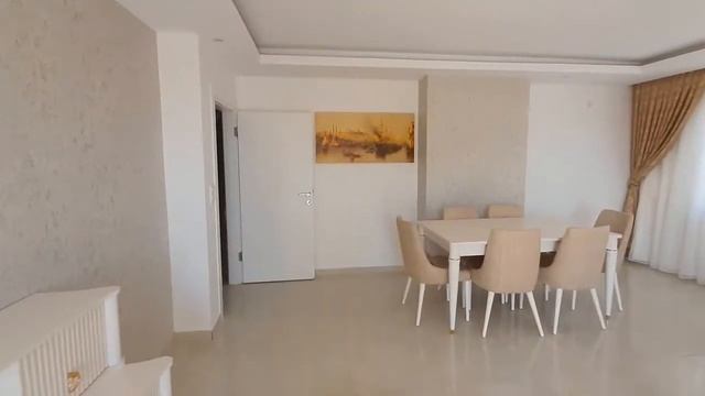 ♨️ Продается в Махмутларе 🇹🇷 НОВАЯ  с мебелью 3+1+кухня  с видом на МОРЕ и ГОРЫ  за 110 000 EURO