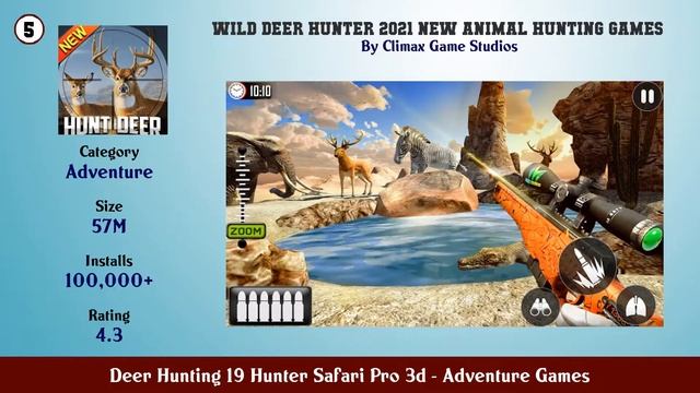 Top 10 Deer Hunting 19 Hunter Safari Pro 3d Android Games смотреть онлайн
