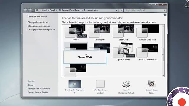 Windows 7 Metalik Glass Theme смотреть онлайн
