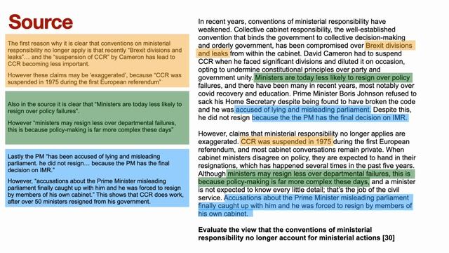 How to Answer a 30- mark Source Question - Edexcel Politics A Level смотреть онлайн