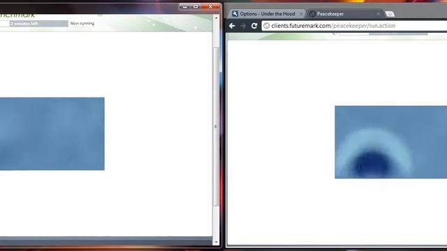 Opera 12 & Chrome Peacekeeper speed test смотреть онлайн