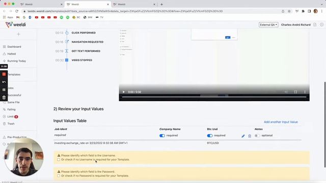 Weeldi Chrome Extension - Edit Events Timeline and Input Value Tables смотреть онлайн